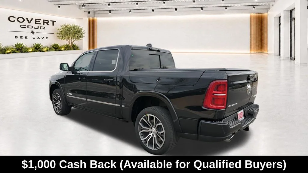 New 2026 Diamond Black Crystal Pearl-Coat Exterior Paint RAM Tungsten image 8