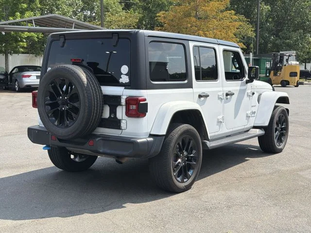 Used 2022 White Jeep Unlimited Sahara 4xe image 4