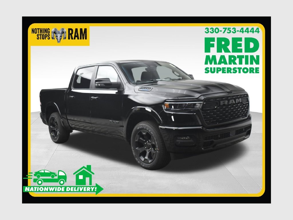 New 2027 Diamond Black Crystal Pearl-Coat Exterior Paint RAM Big Horn/Lone Star image 1