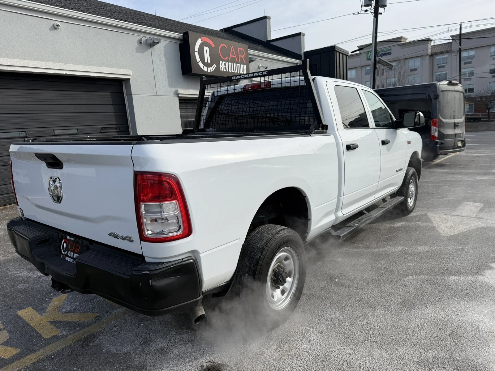 Used 2022 Bright White Clearcoat Ram Tradesman 4X4 CREW CAB 6