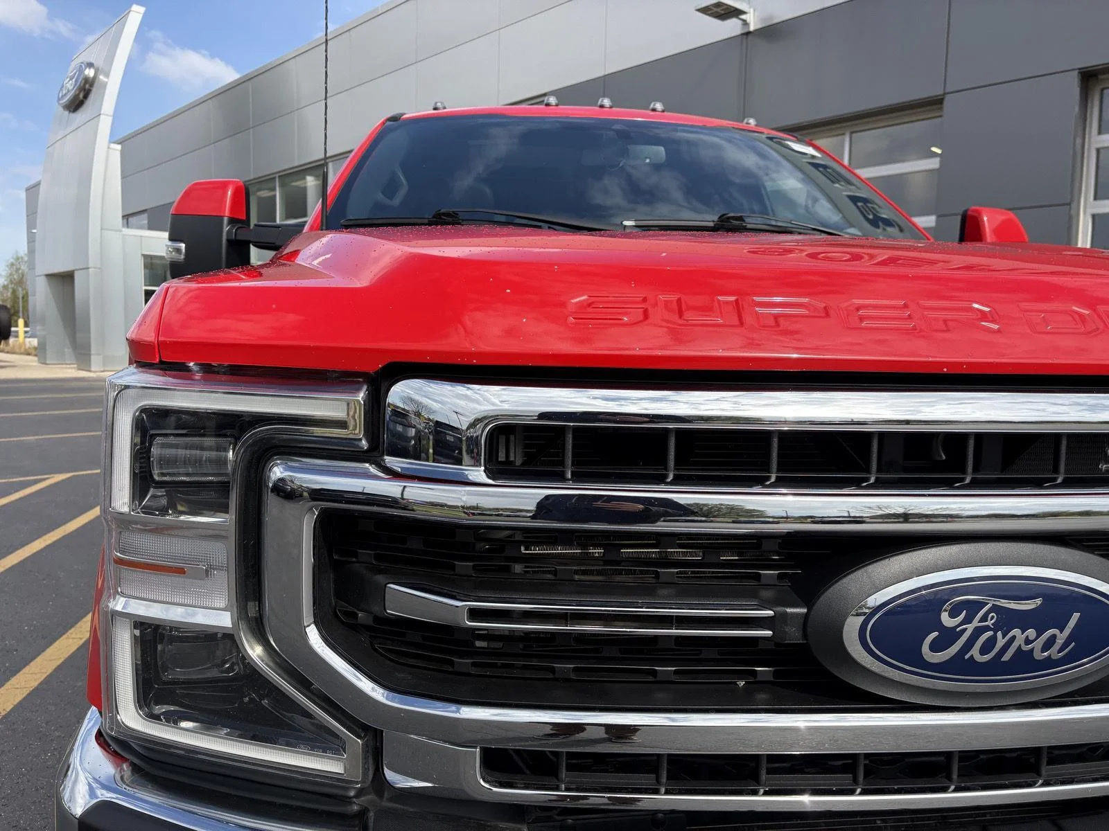 Used 2022 Race Red Ford Lariat image 24
