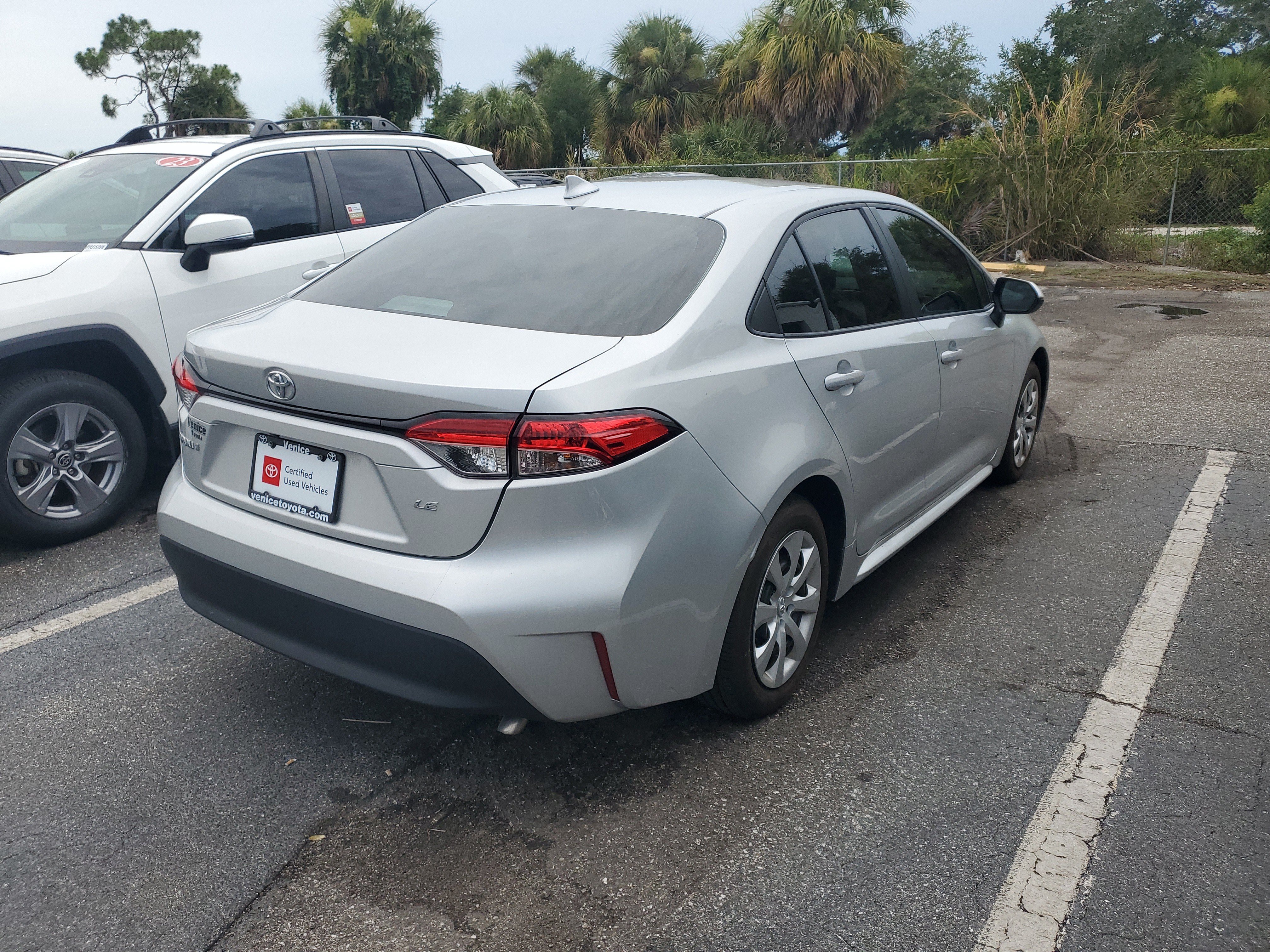 Used 2023 Classic Silver Metallic Toyota LE image 5