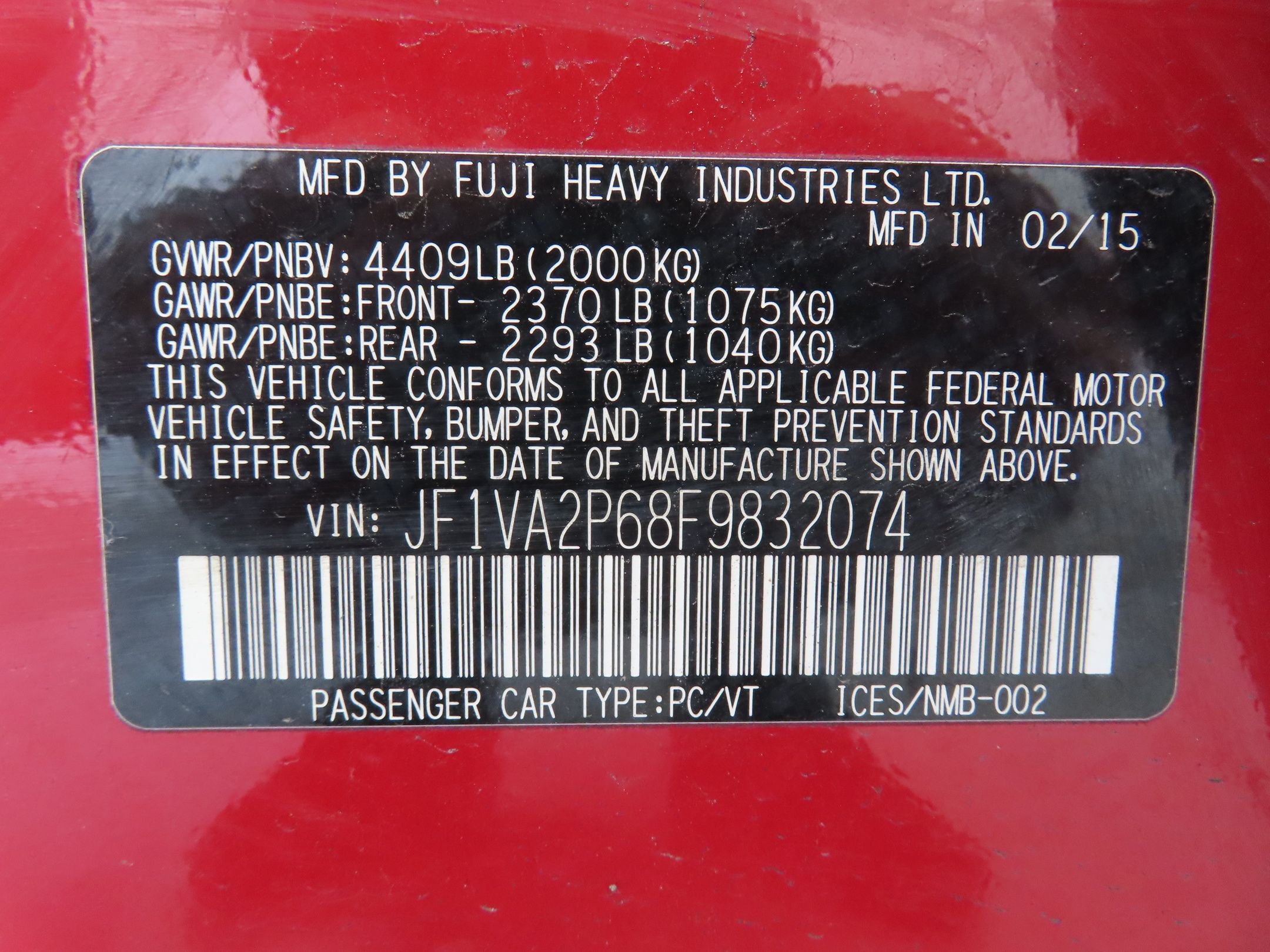 Used 2015 Red Subaru WRX STi image 27