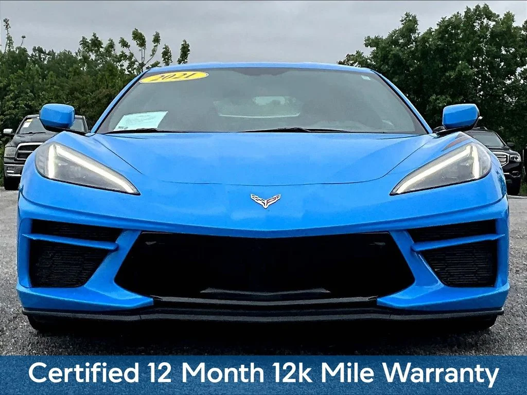 Used 2021 Blue Chevrolet Stingray image 2