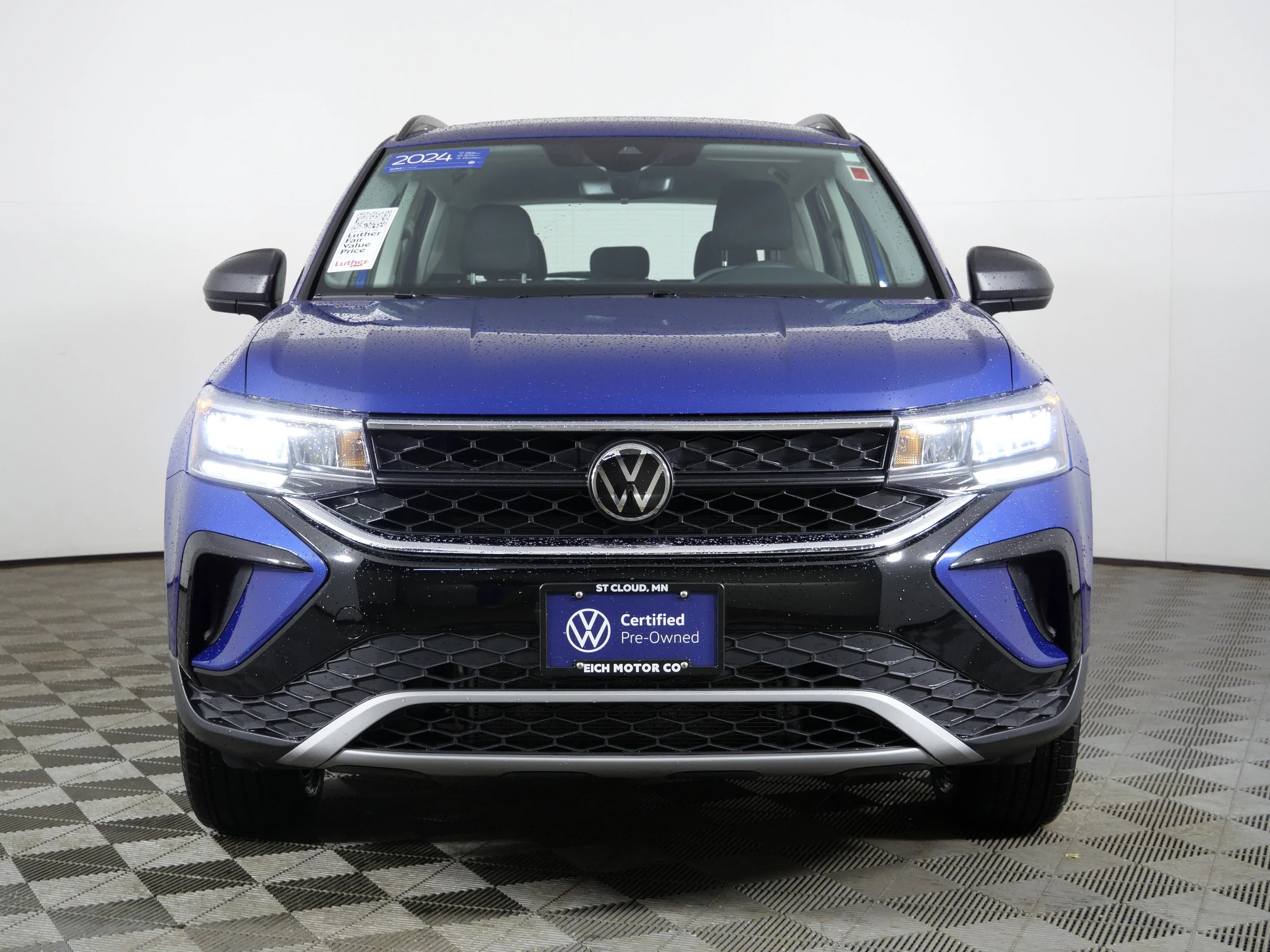 Certified 2024 Volkswagen Taos S with VIN 3VV8X7B22RM121999 for sale in St. Cloud, Minnesota