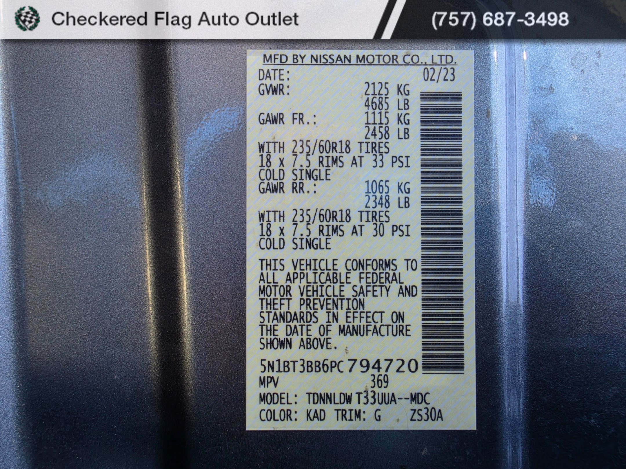 Used 2023 Gun Metallic Nissan SV image 19