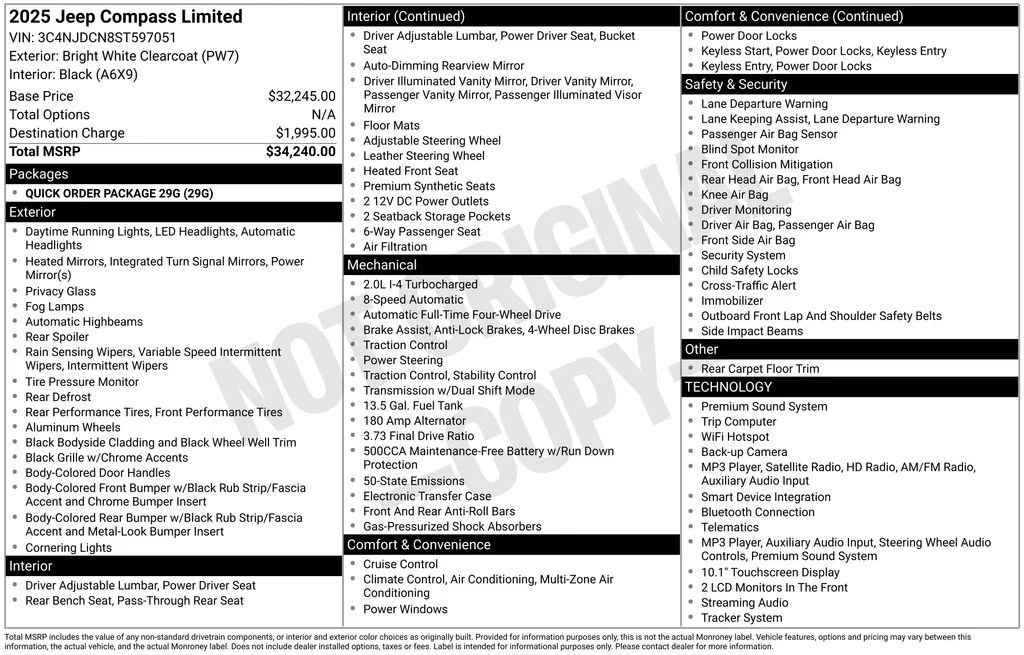 Certified Used 2025 Bright White Clearcoat Jeep Limited image 2