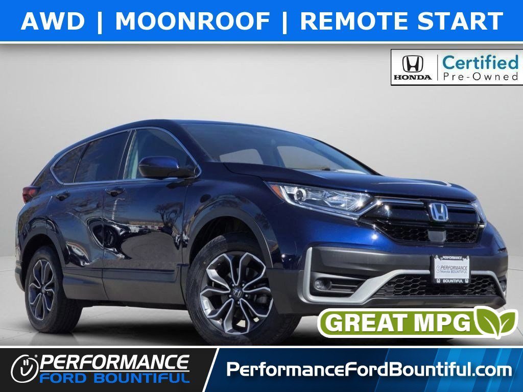 Used 2020 Aegean Blue Metallic Honda EX image 1