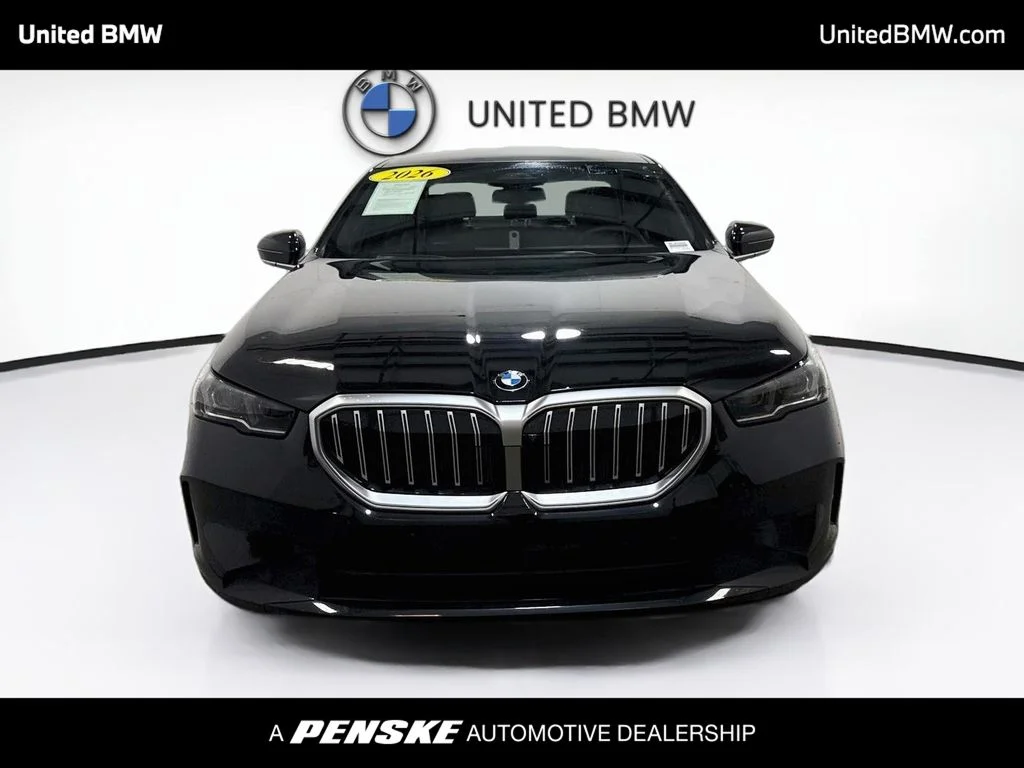 Certified Used 2026 Black Sapphire Metallic BMW 540i xDrive image 2