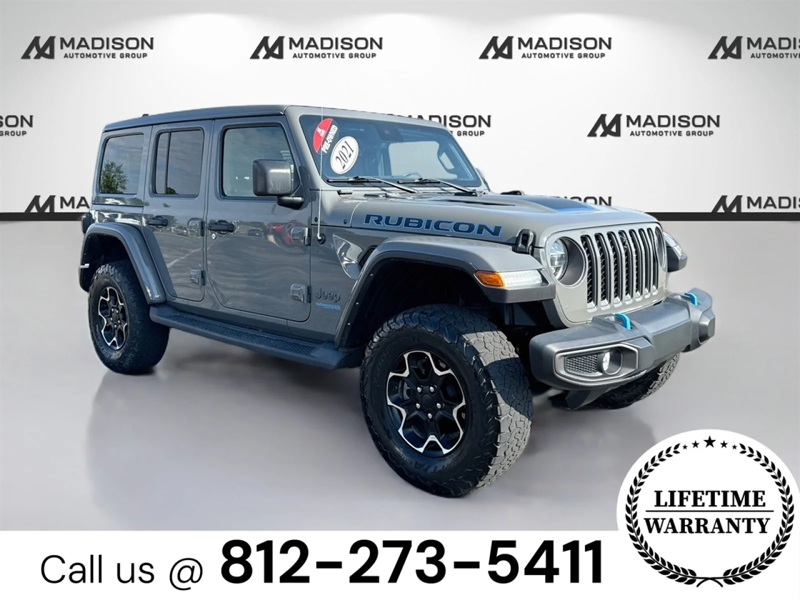 Used 2021 Gray Jeep Unlimited Rubicon image 3