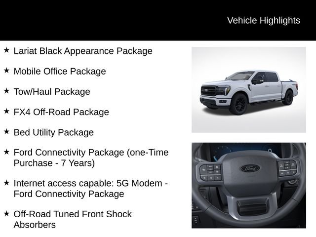 New 2026 Oxford White Ford Lariat® image 7