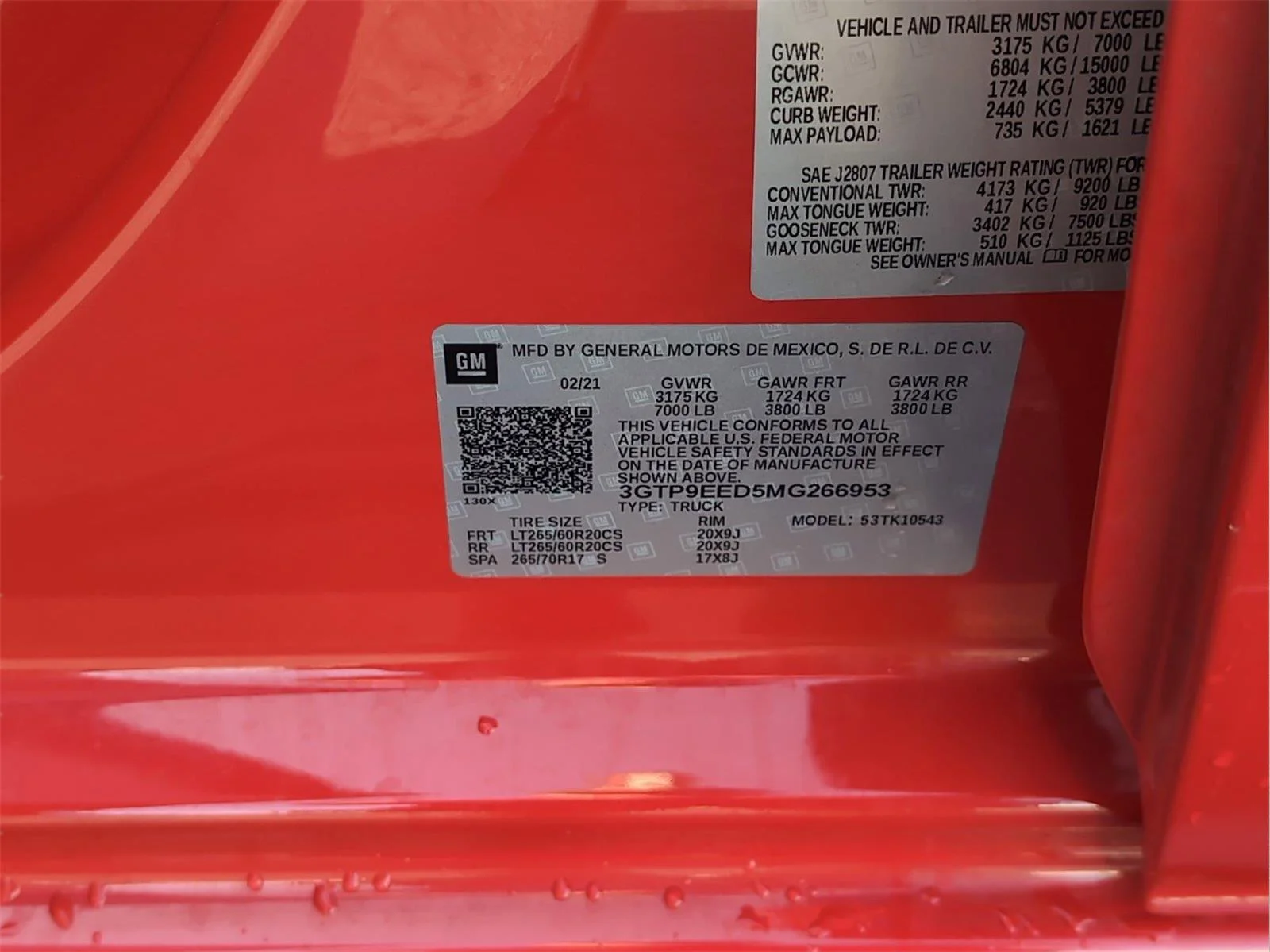 Used 2021 Cardinal Red GMC AT4 image 10