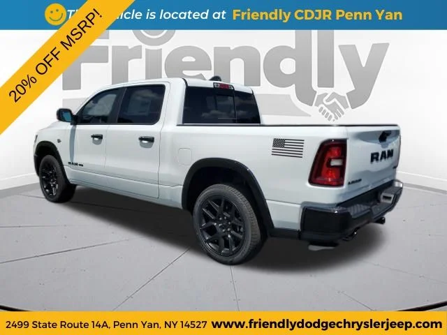 New 2026 Bright White Clear-Coat Exterior Paint RAM Laramie image 3