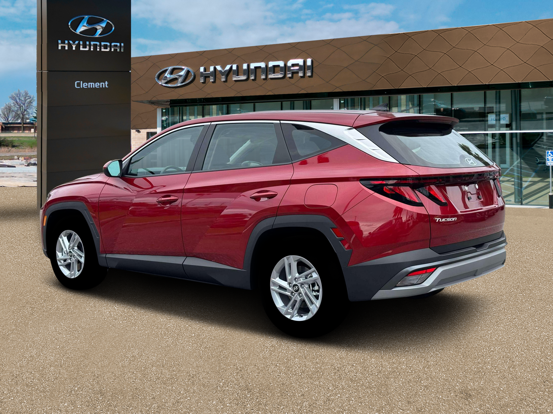 New 2026 Red Hyundai SE AWD image 4