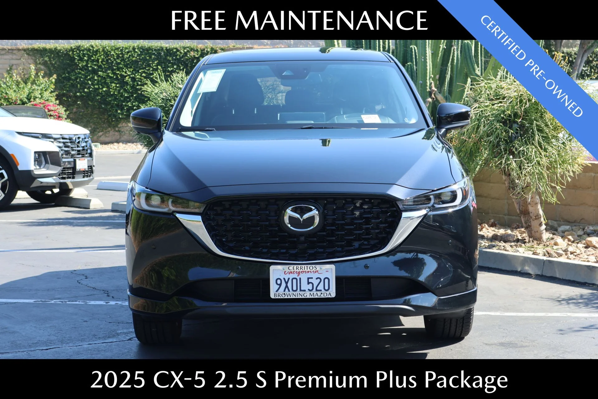Certified Used 2025 Black Mazda 2.5 S Premium Plus Package image 3