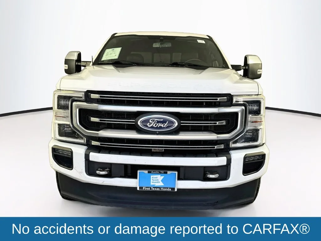 Used 2021 White Metallic Ford Platinum image 2