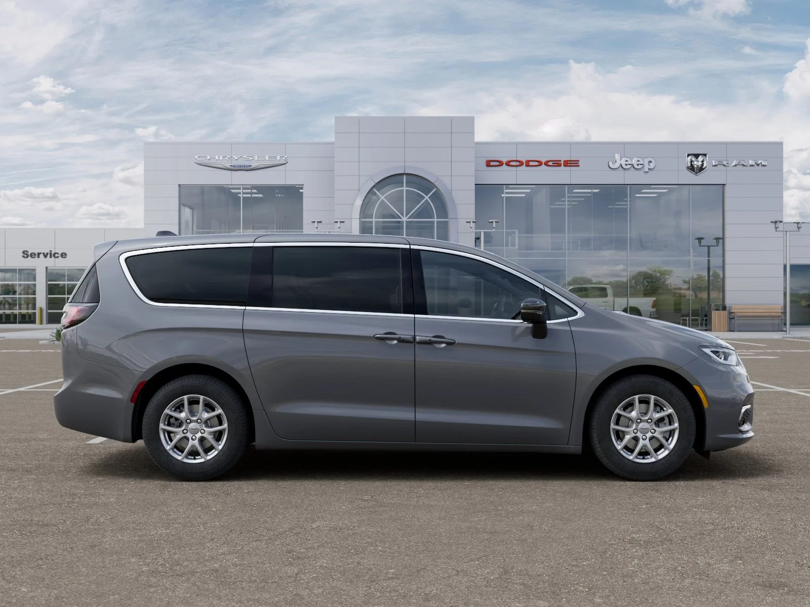 New 2025 Ceramic Gray Clear-Coat Exterior Paint Chrysler Select image 74