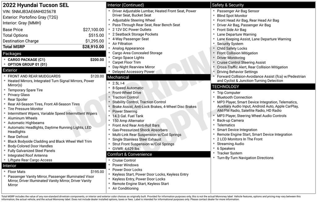 Used 2022 Gray Hyundai SEL image 32