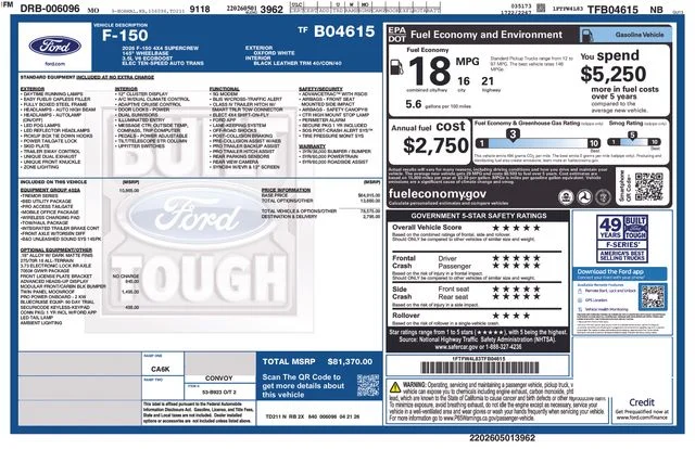 New 2026 Oxford White Ford Tremor® image 5
