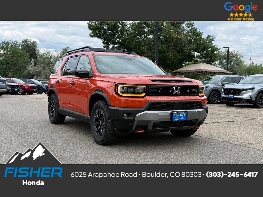 New 2026 Sunset Orange Honda TrailSport Elite image 1