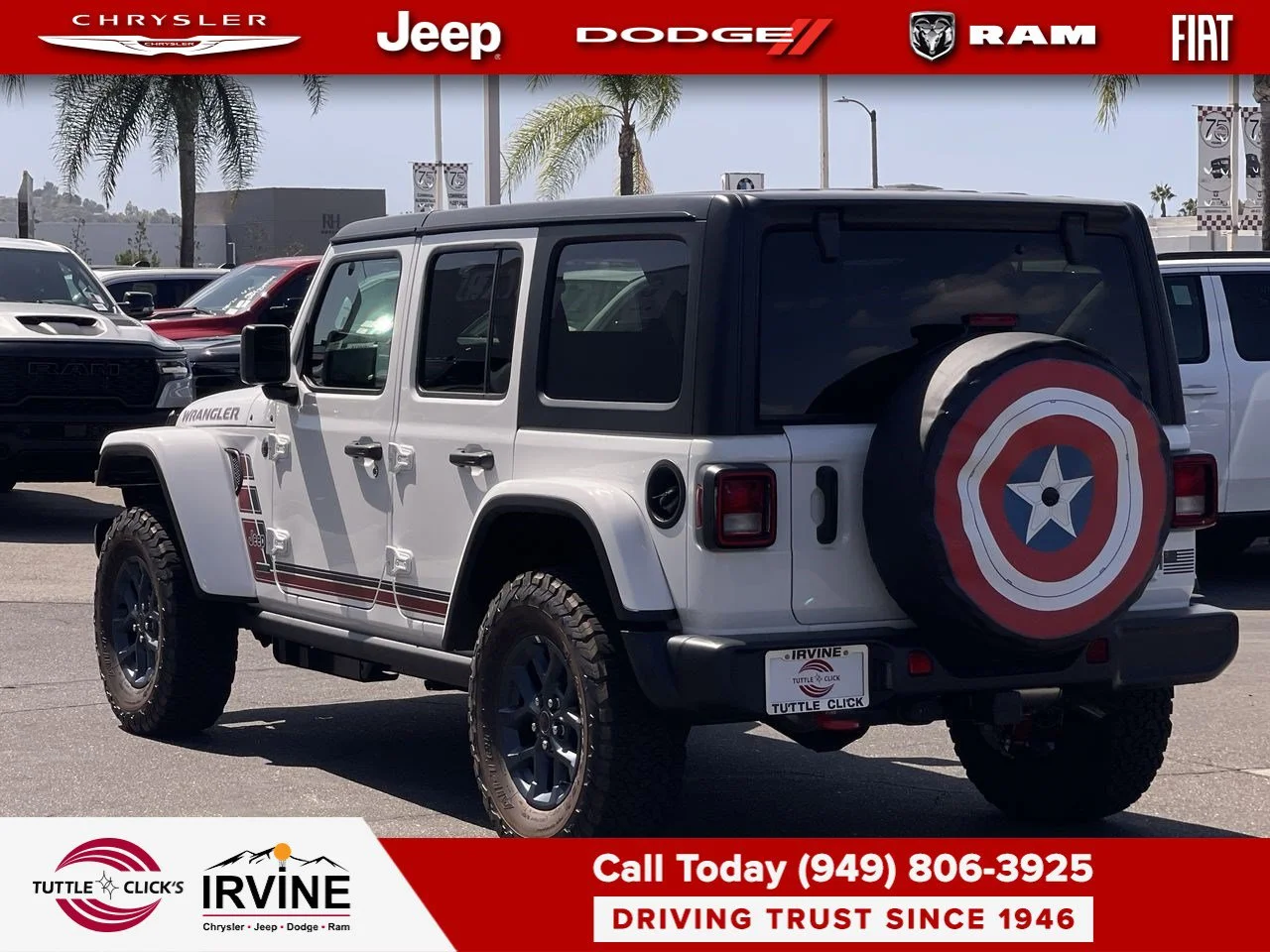 New 2026 Bright White Clear-Coat Exterior Paint Jeep America 250 image 9