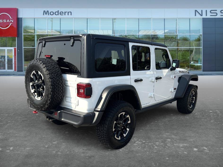 Used 2025 Bright White Clearcoat Jeep Rubicon image 5
