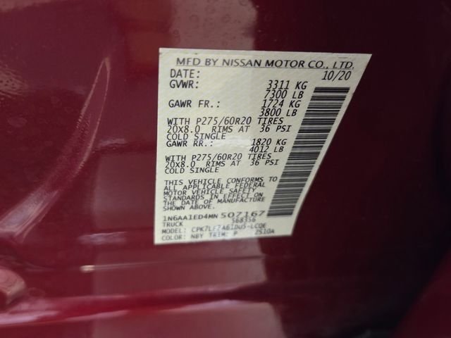 Used 2021 Red Nissan Platinum Reserve image 19