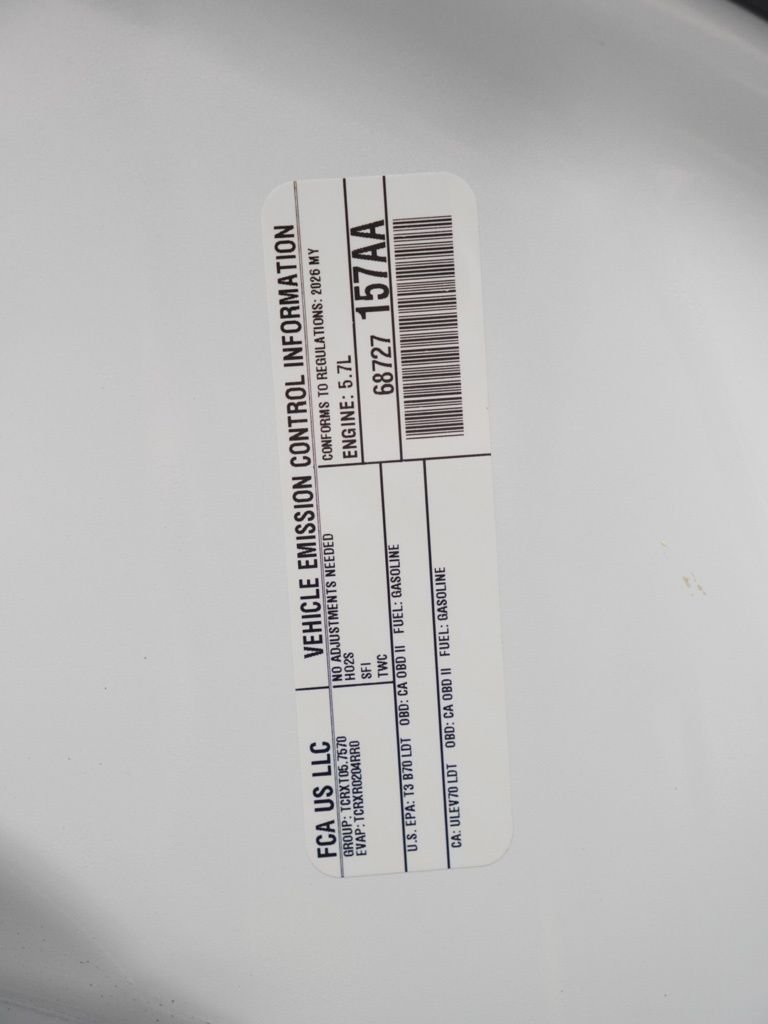 New 2026 White Knuckle Clear-Coat Exterior Paint Dodge GT HEMI V8 image 30