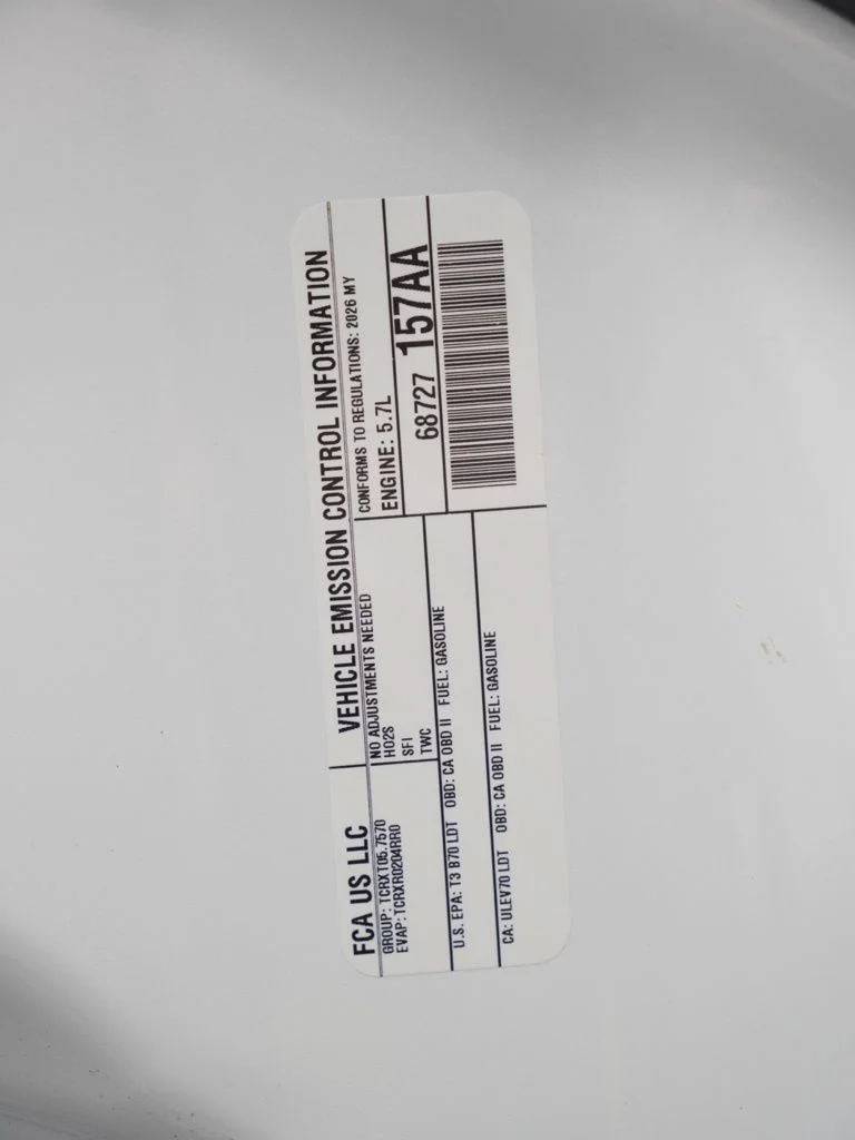 New 2026 White Knuckle Clear-Coat Exterior Paint Dodge GT HEMI V8 image 30