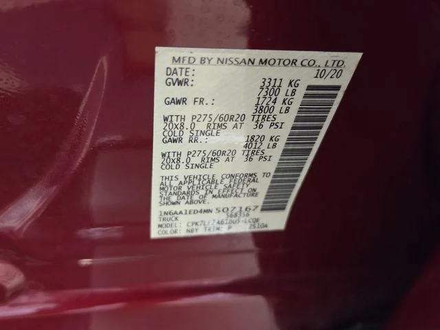 Used 2021 Red Nissan Platinum Reserve image 19