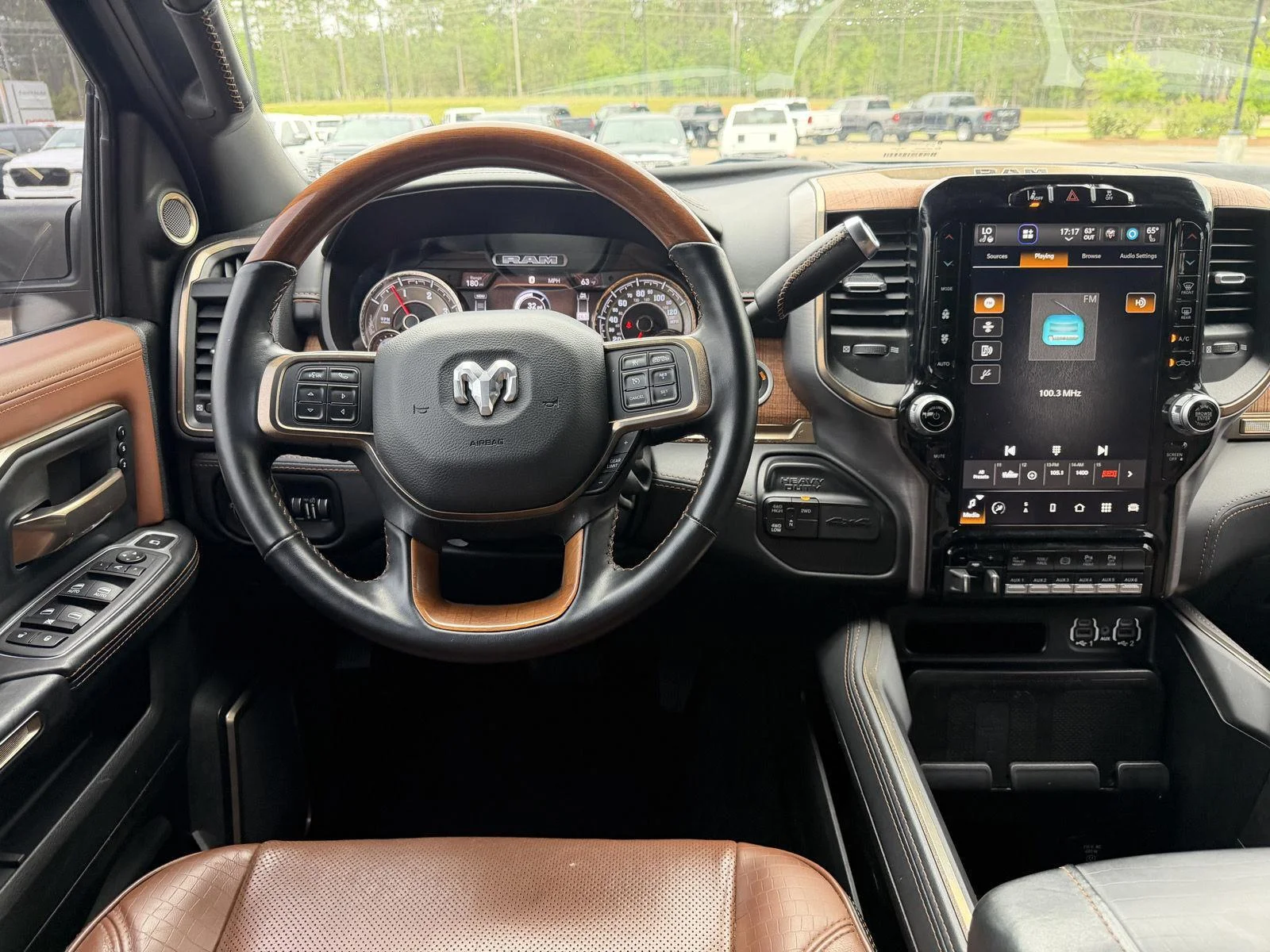 Used 2022 Diamond Black Crystal Pearlcoat Ram Longhorn image 8