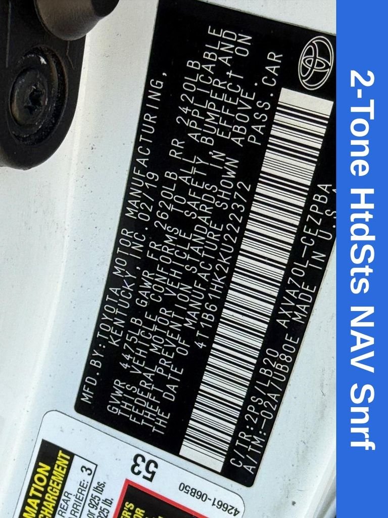 Used 2019 Midnight Black Metallic Toyota XSE image 32