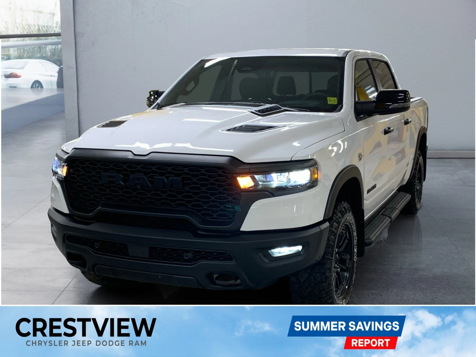New 2026 Bright White Ram Rebel image 1