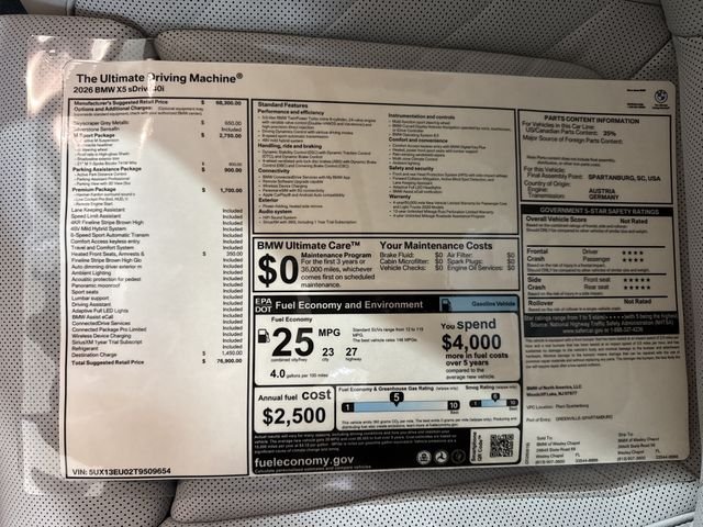 New 2026 Skyscraper Grey Metallic BMW sDrive40i image 13