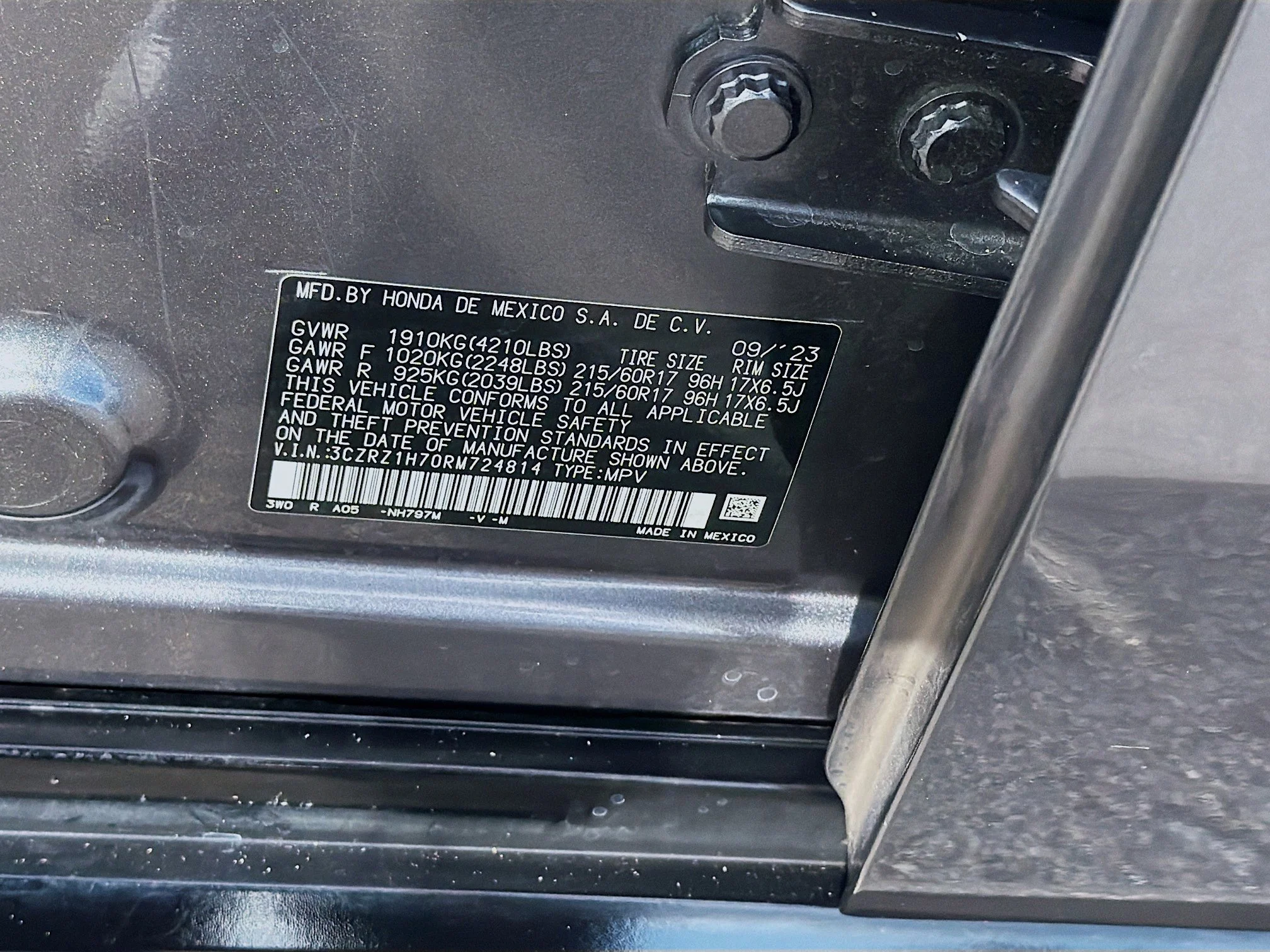 2024 Honda HR-V EX-L - Photo 37