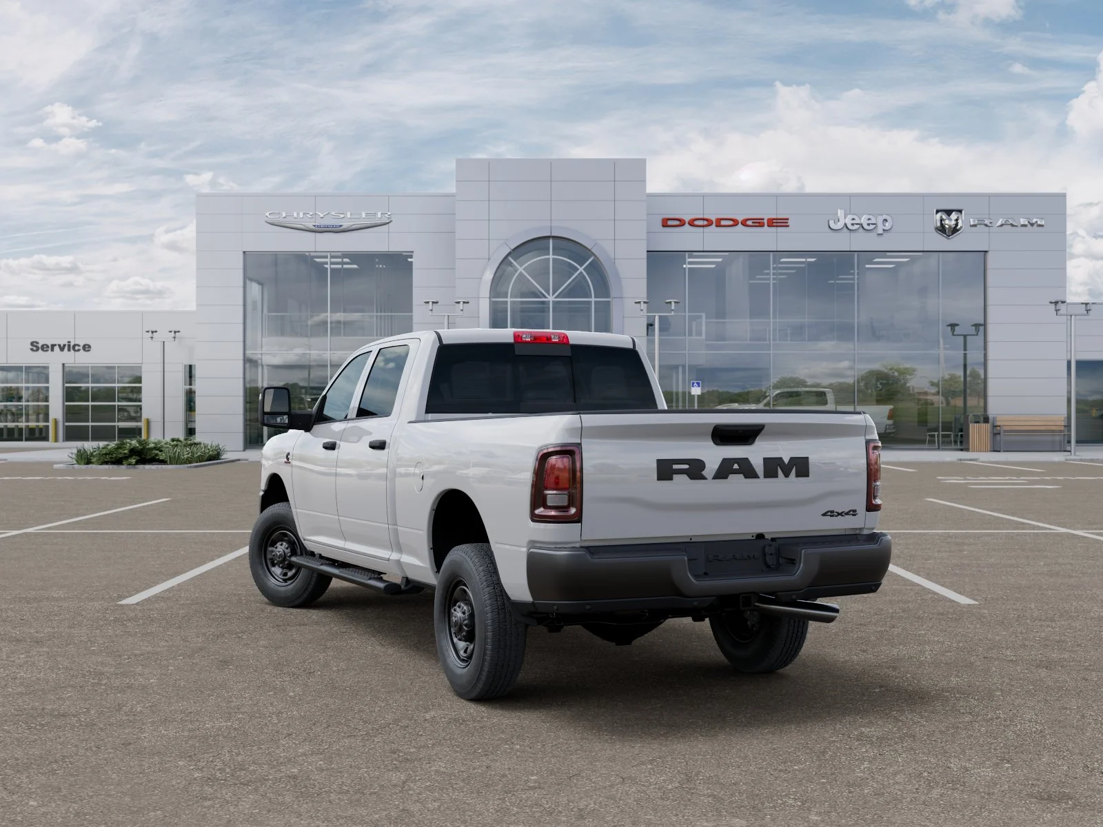 New 2025 Bright White Clear-Coat Exterior Paint RAM Tradesman image 32