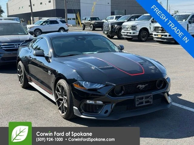 Used 2021 Shadow Black Ford Mach 1 image 1