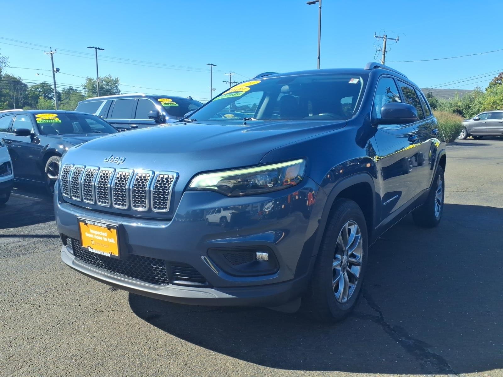 Certified 2020 Jeep Cherokee Latitude Plus with VIN 1C4PJMLB5LD525942 for sale in Branford, CT