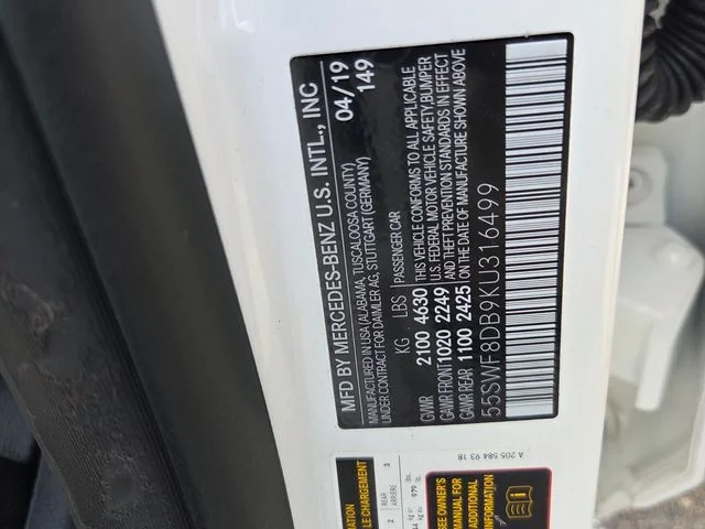 Used 2019 White Mercedes-Benz C 300 image 6