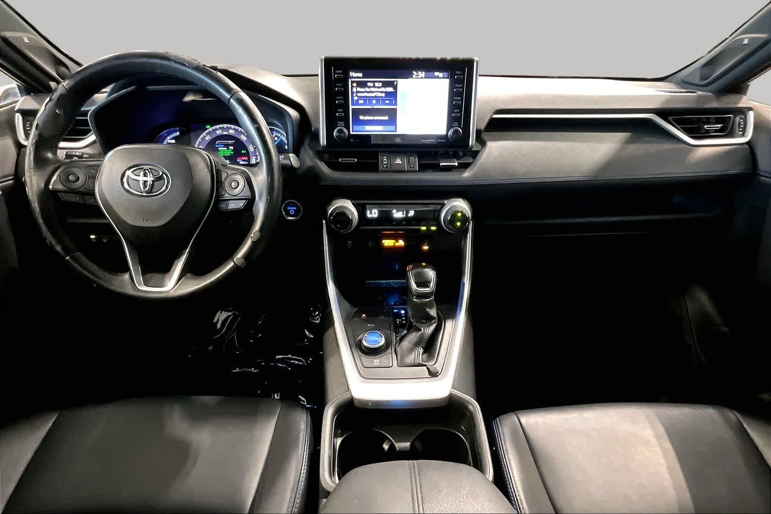 Used 2021 Blizzard Pearl/Midnight Black Metallic Toyota Hybrid XSE image 14