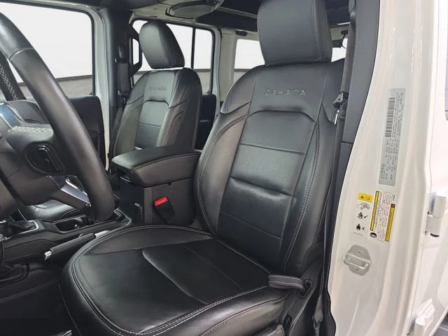 Certified Used 2020 Bright White Clearcoat Jeep Unlimited Sahara image 12