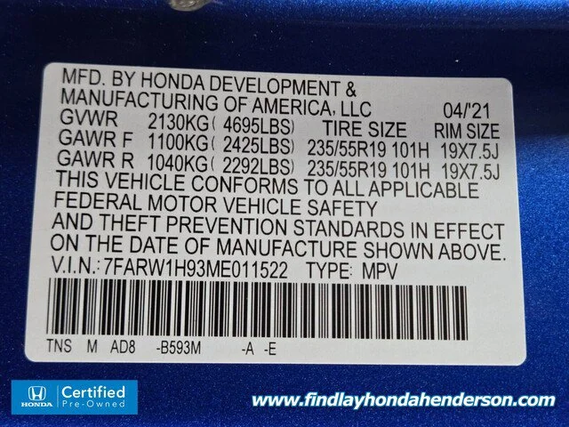 2021 Honda CR-V Touring - Photo 48