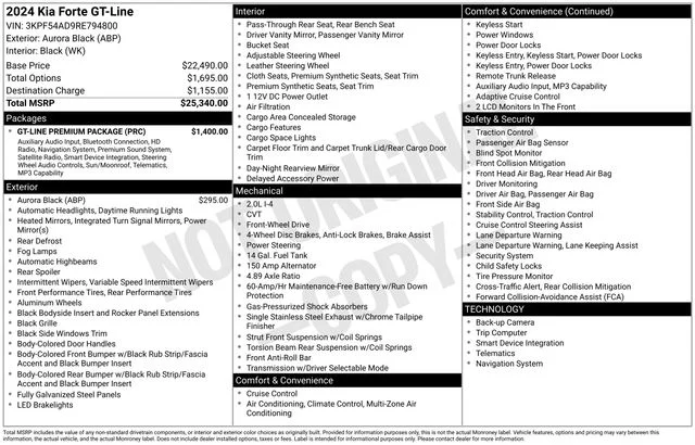Used 2024 Black Kia GT-Line image 24