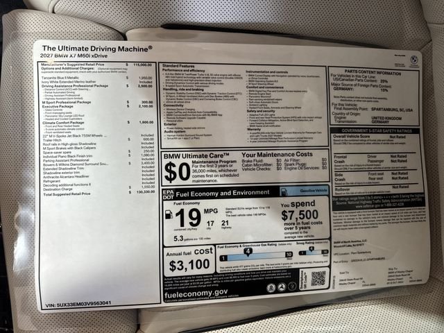 New 2027 Tanzanite Blue II Metallic BMW M60i image 26