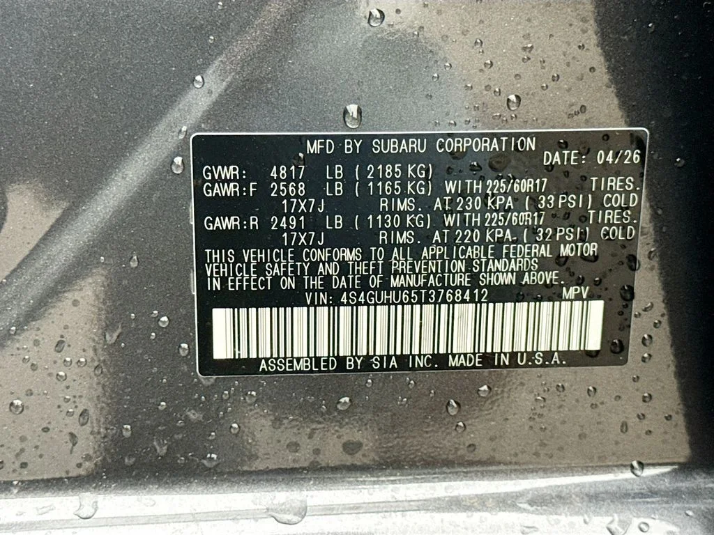 New 2026 Gray Subaru Wilderness image 42