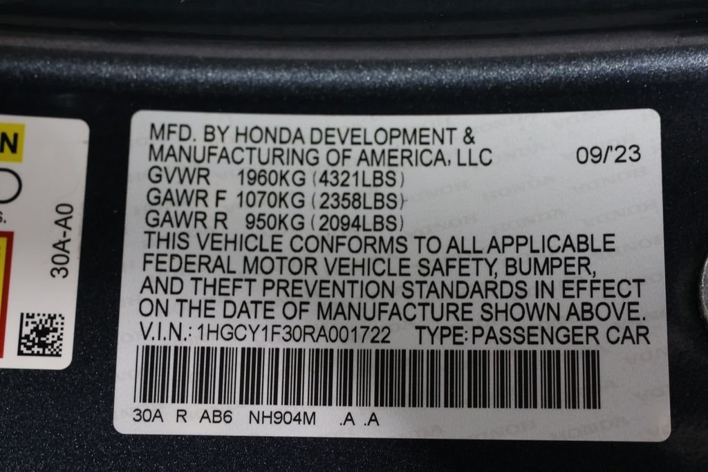 Used 2024 Meteorite Gray Metallic Honda EX image 29