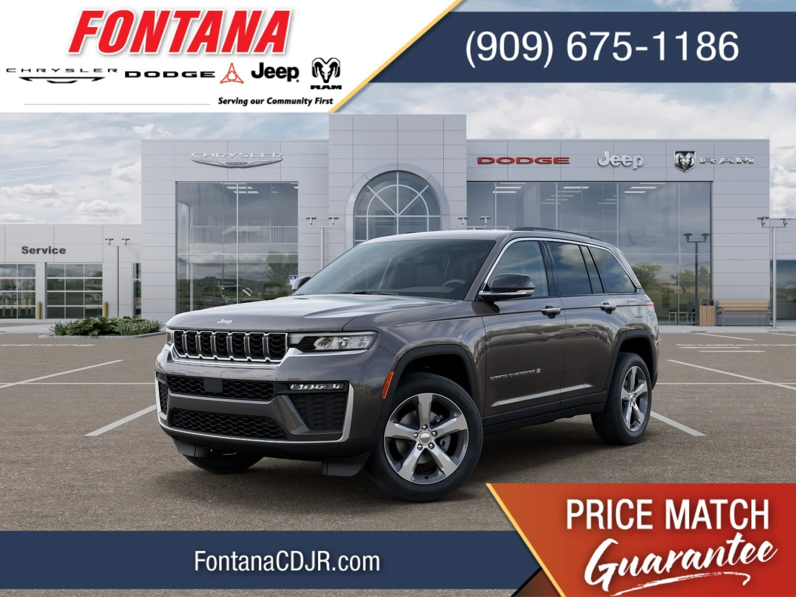 New 2026 Baltic Gray Metallic Clear-Coat Exterior Paint Jeep Limited image 1