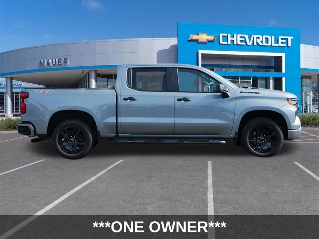 Certified 2025 Chevrolet Silverado 1500 Custom with VIN 1GCPKBEK0SZ143091 for sale in Inver Grove Heights, Minnesota
