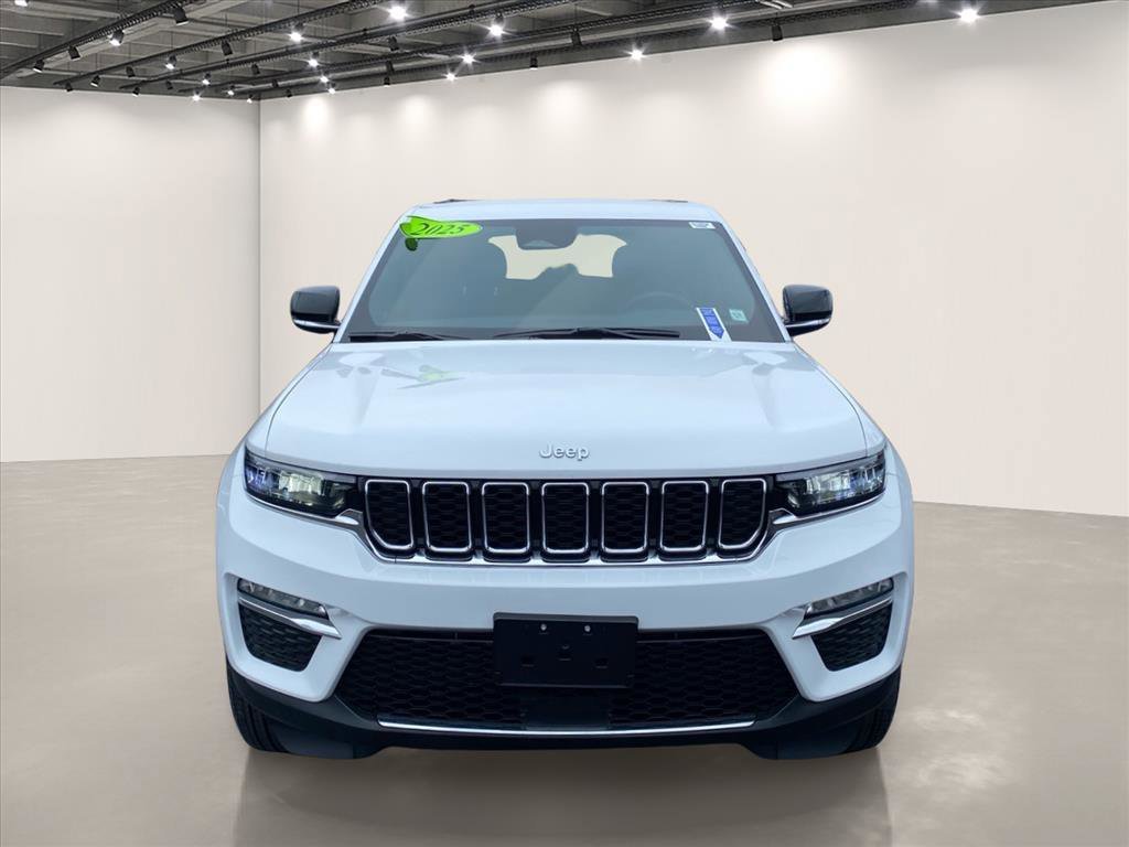Used 2025 Bright White Clearcoat Jeep Limited image 2