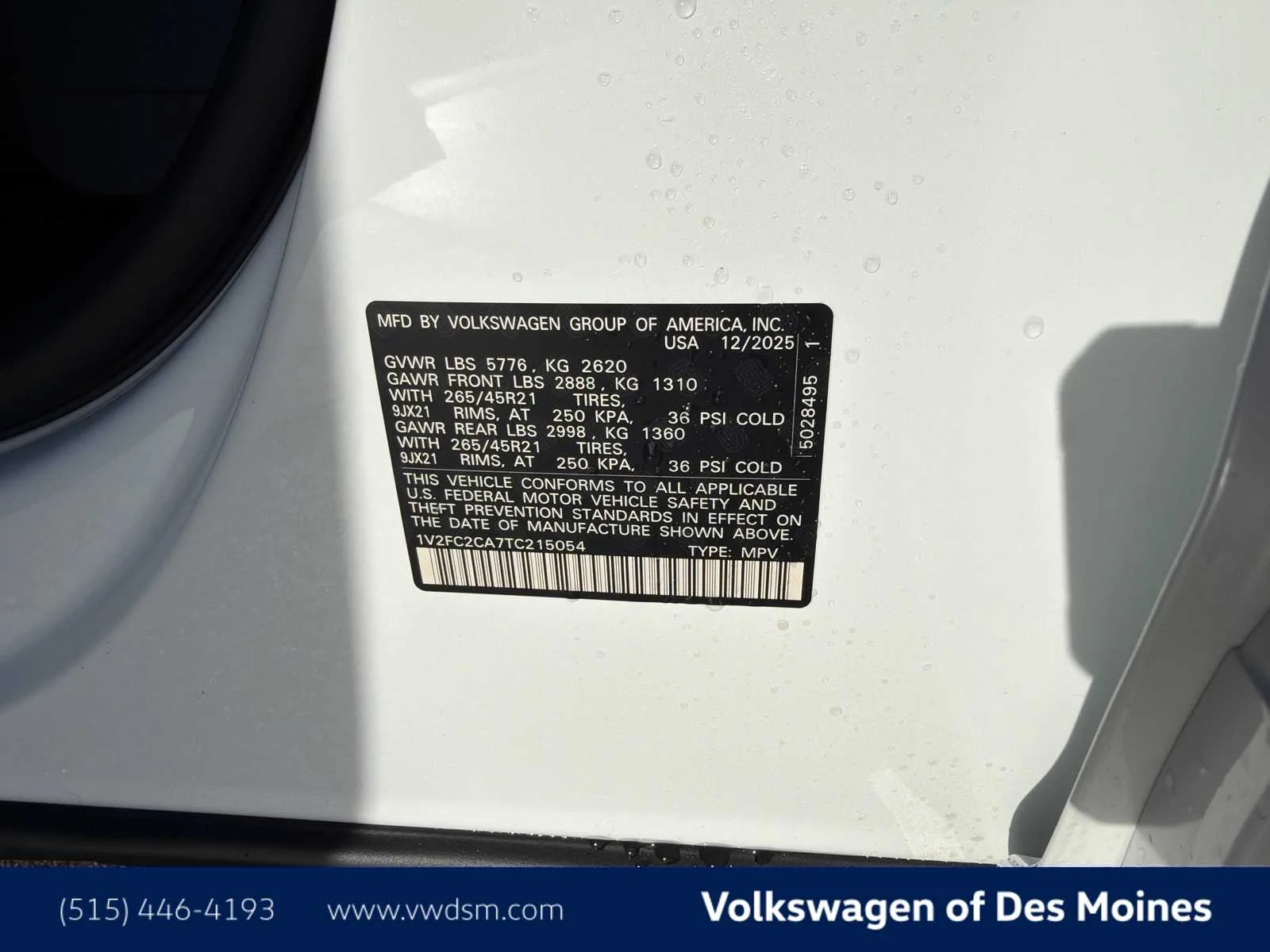 New 2026 Opal White Pearl Volkswagen 2.0T SEL Premium R-Line image 21